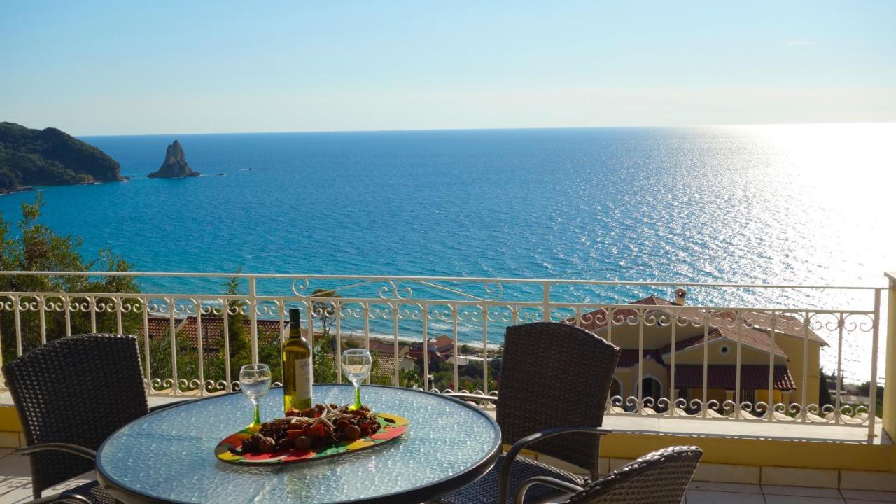Natalia Apartment B With Panoramic Sea Views Of Agios Gordios Bay Εξωτερικό φωτογραφία